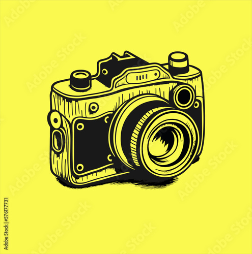 Camera photography logo. Abstract camera icon vector design template. camera illustration