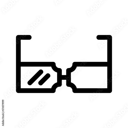 eye glasses icon or logo isolated sign symbol vector illustration - high quality black style vector icons 