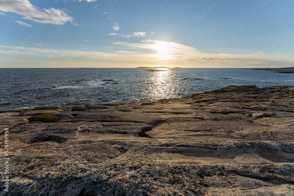 The rocky coast of Norway in Ytre Hvaler National Park