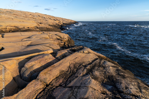 The rocky coast of Norway in Ytre Hvaler National Park photo