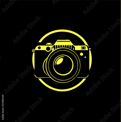 Camera photography logo. Abstract camera icon vector design template. camera illustration