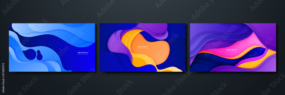 Abstract Motion Geometric Curve Vector Graphic Background