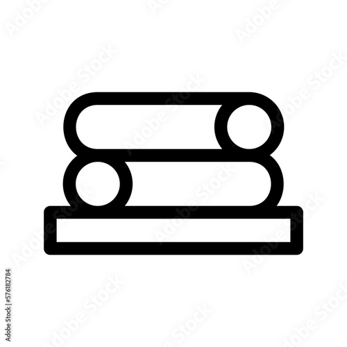towel icon or logo isolated sign symbol vector illustration - high quality black style vector icons
