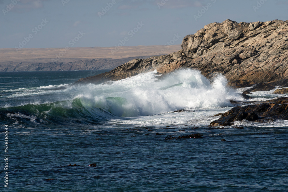 rocky coast surf