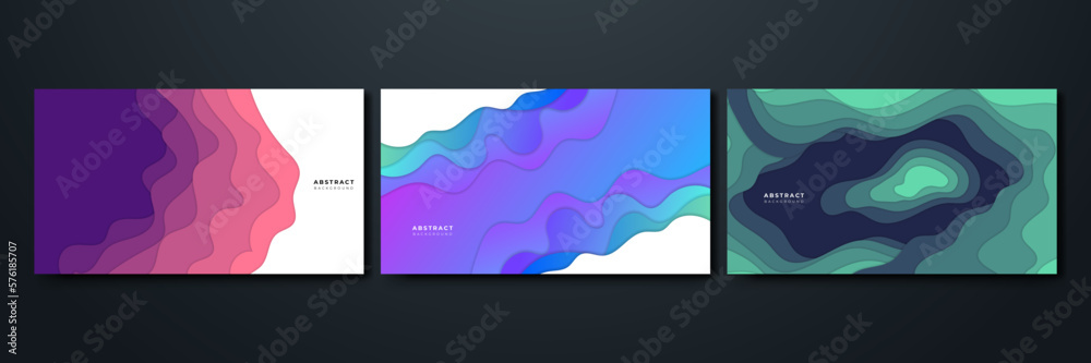 Abstract Motion Geometric Curve Vector Graphic Background. Colorful wave curve vector background