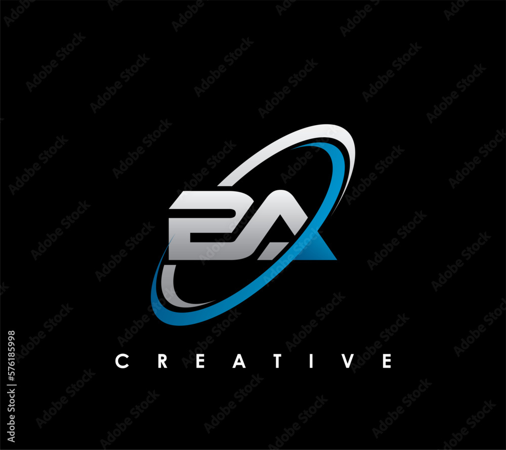 BA Letter Initial Logo Design Template Vector Illustration BA Letter Initial Logo Design Template Vector Illustration