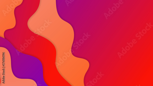 Colorful wave curve vector background. Vibrant waves background. Abstract motion geometric curve vector graphic