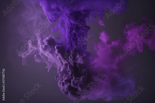 colorful purple smoke on dark background