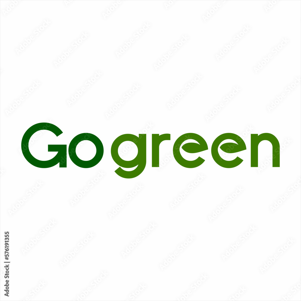 Go green letter logo design. Isolated on a white background. Go green logo design with arrow symbol on letter G and leaf illustration on letter E. Go green letter logo design. Isolated on a white background. Go green logo design with arrow symbol on letter G and leaf illustration on letter E.