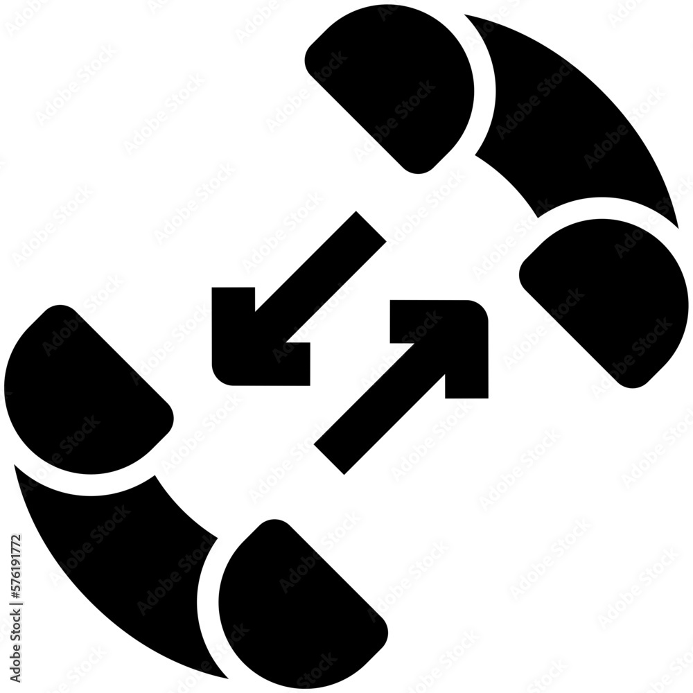 call forwarding black solid icon call forwarding black solid icon