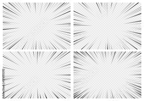 Manga transparent background, comic explosion