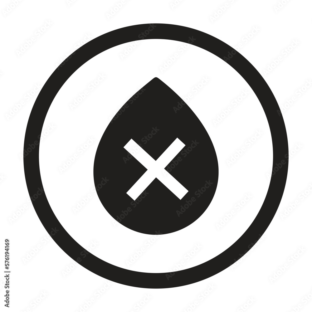 Fototapeta premium Blood, remove, cancel icon