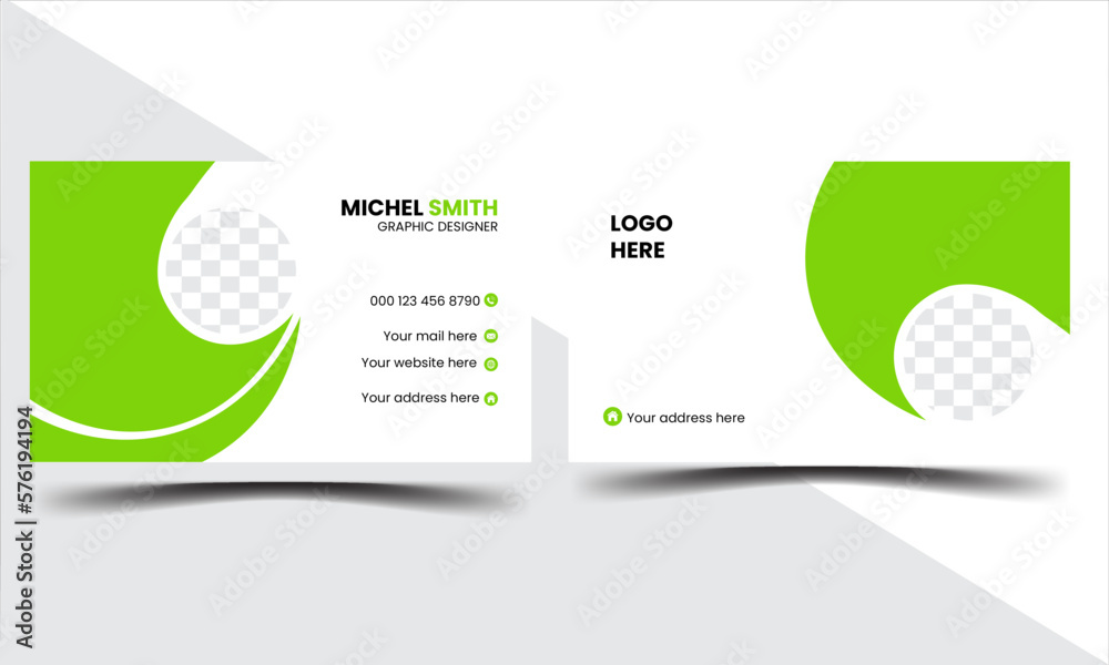 creative Modern business card design clean professional business card template.