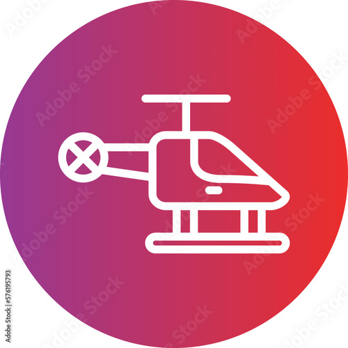 Vector Design Helicopter Icon Style