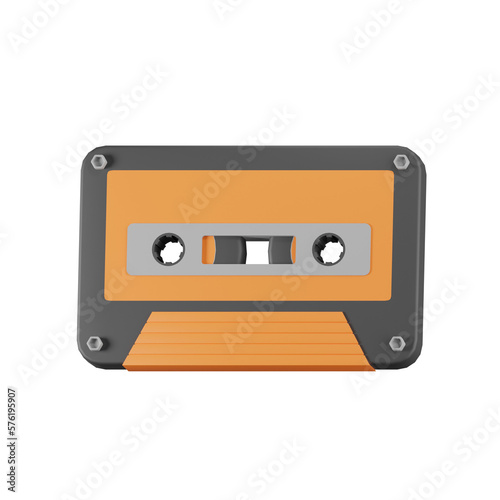 Music Cassette Music Studio 3D Illustrations