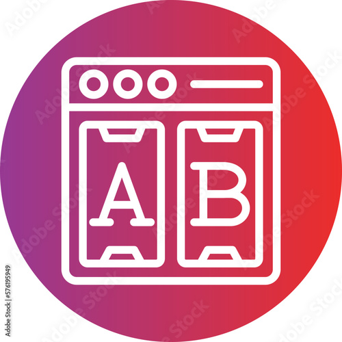 Vector Design Ab Testing Icon Style