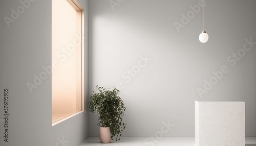 Empty room interior backgro...