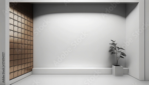 Empty room interior backgro...