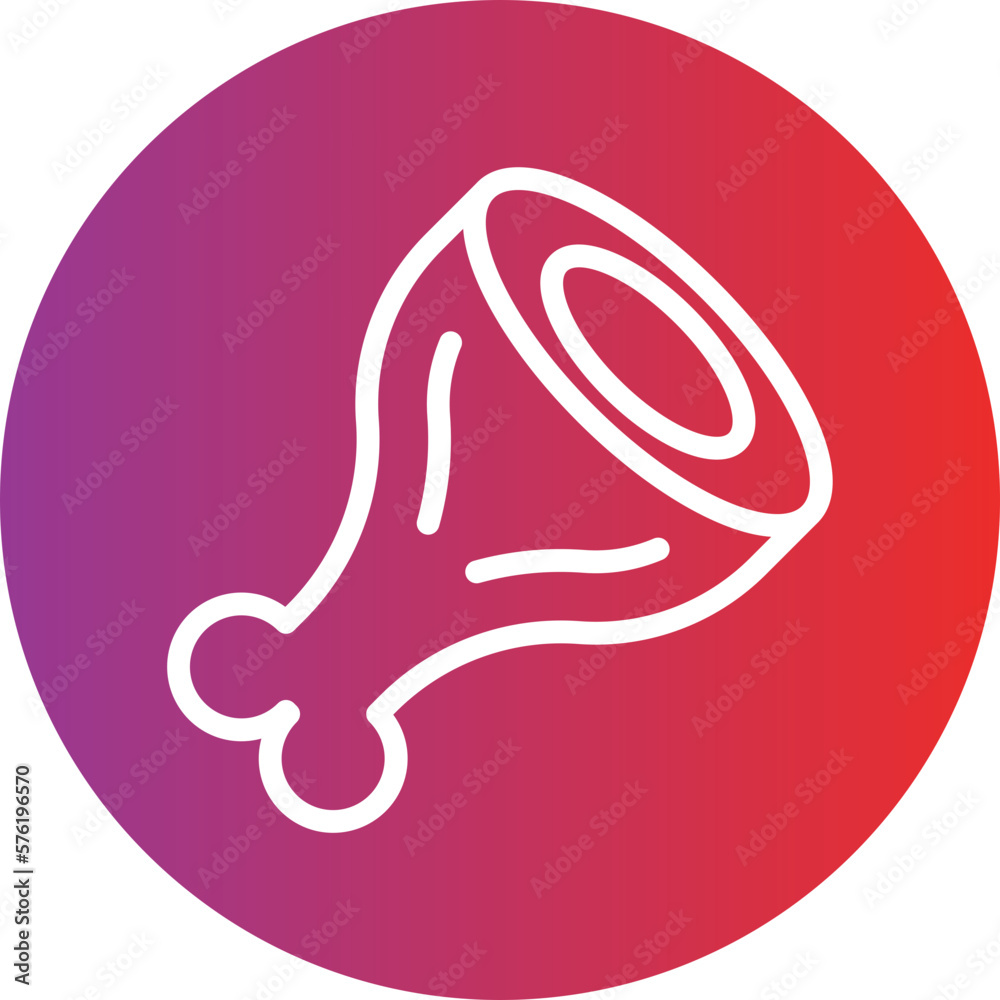 Vector Design Ham Leg Icon Style Vector Design Ham Leg Icon Style