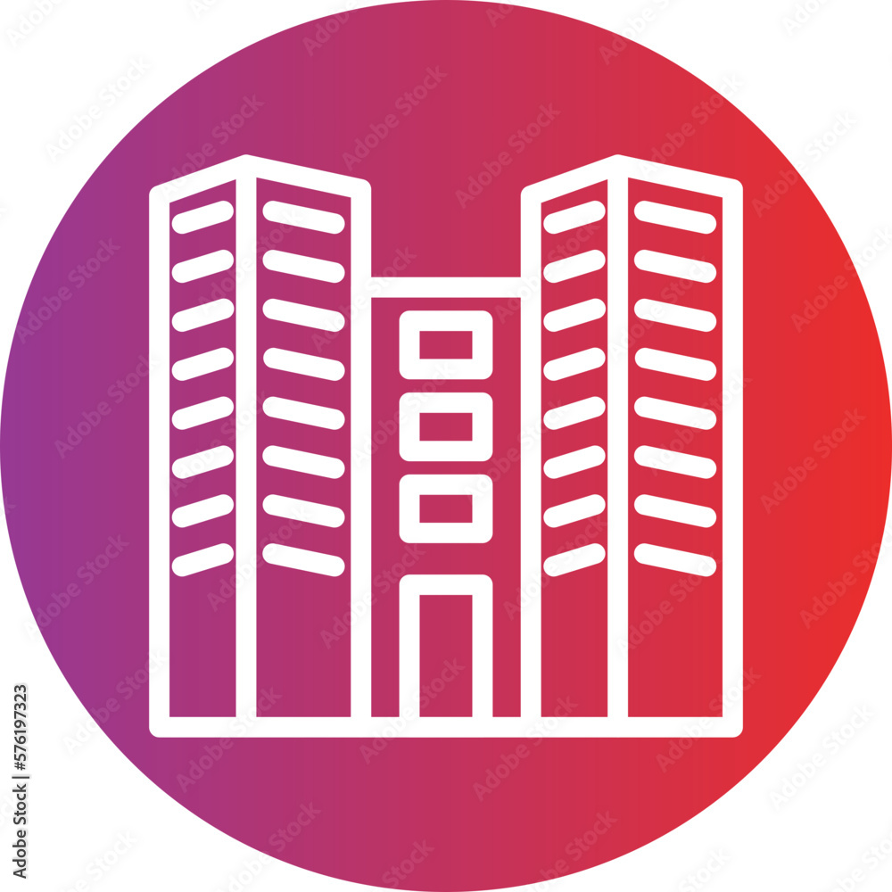 Vector Design Office Building Icon Style Vector Design Office Building Icon Style