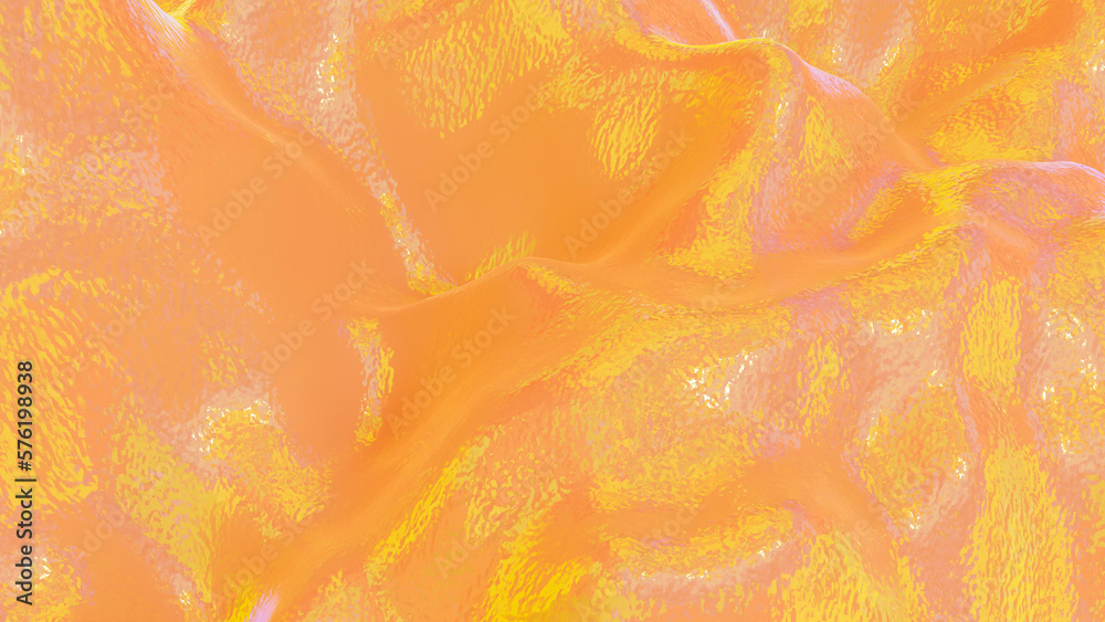 orange background. glossy wave surface. 3d render illustration orange background. glossy wave surface. 3d render illustration