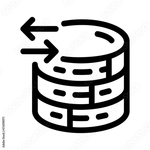 database icon or logo isolated sign symbol vector illustration - high quality black style vector icons
