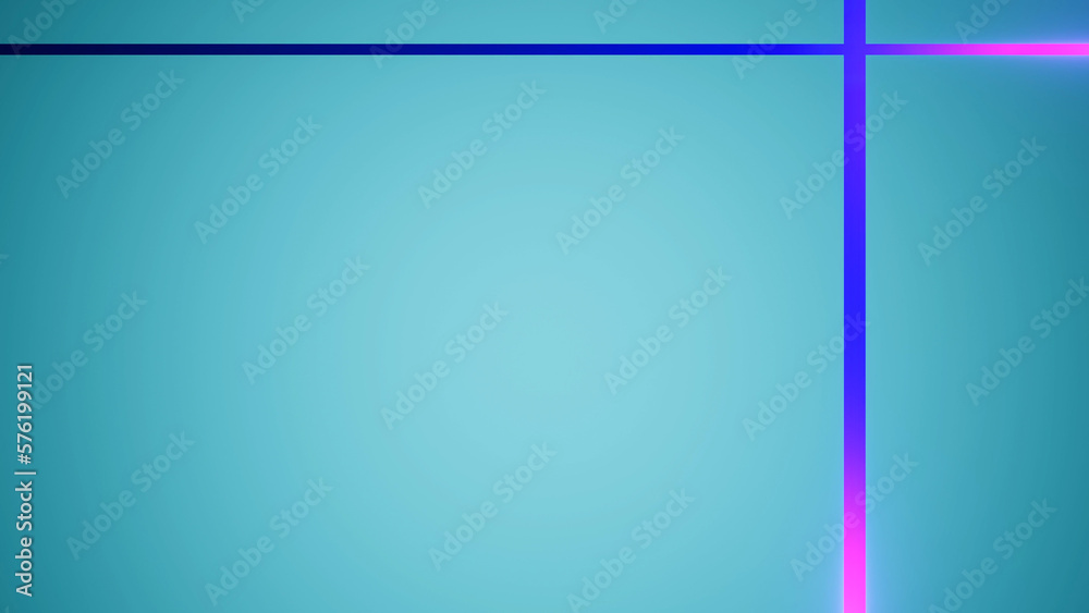 light blue background with blue lines and purple glow. abstract composition background. 3d render illustration