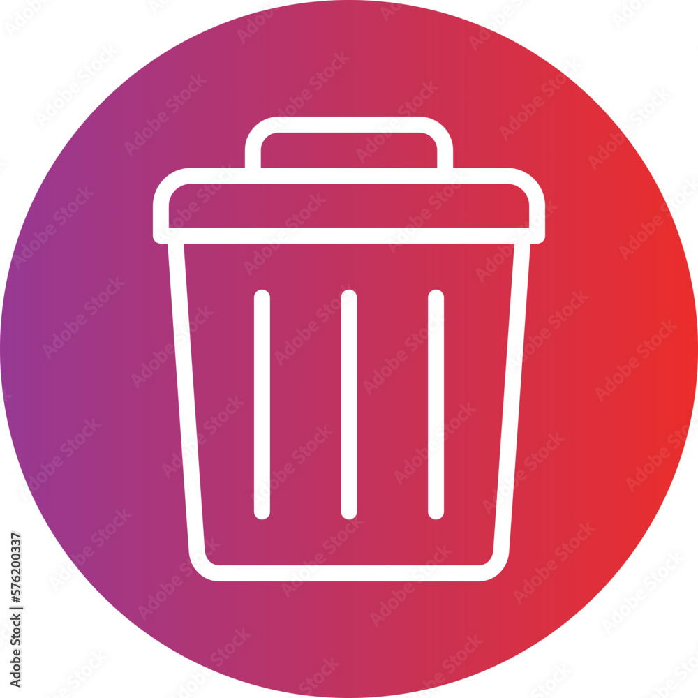 Vector Design Trash Can Icon Style Vector Design Trash Can Icon Style