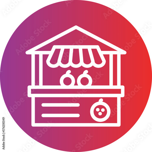 Vector Design Fruit Stall Icon Style