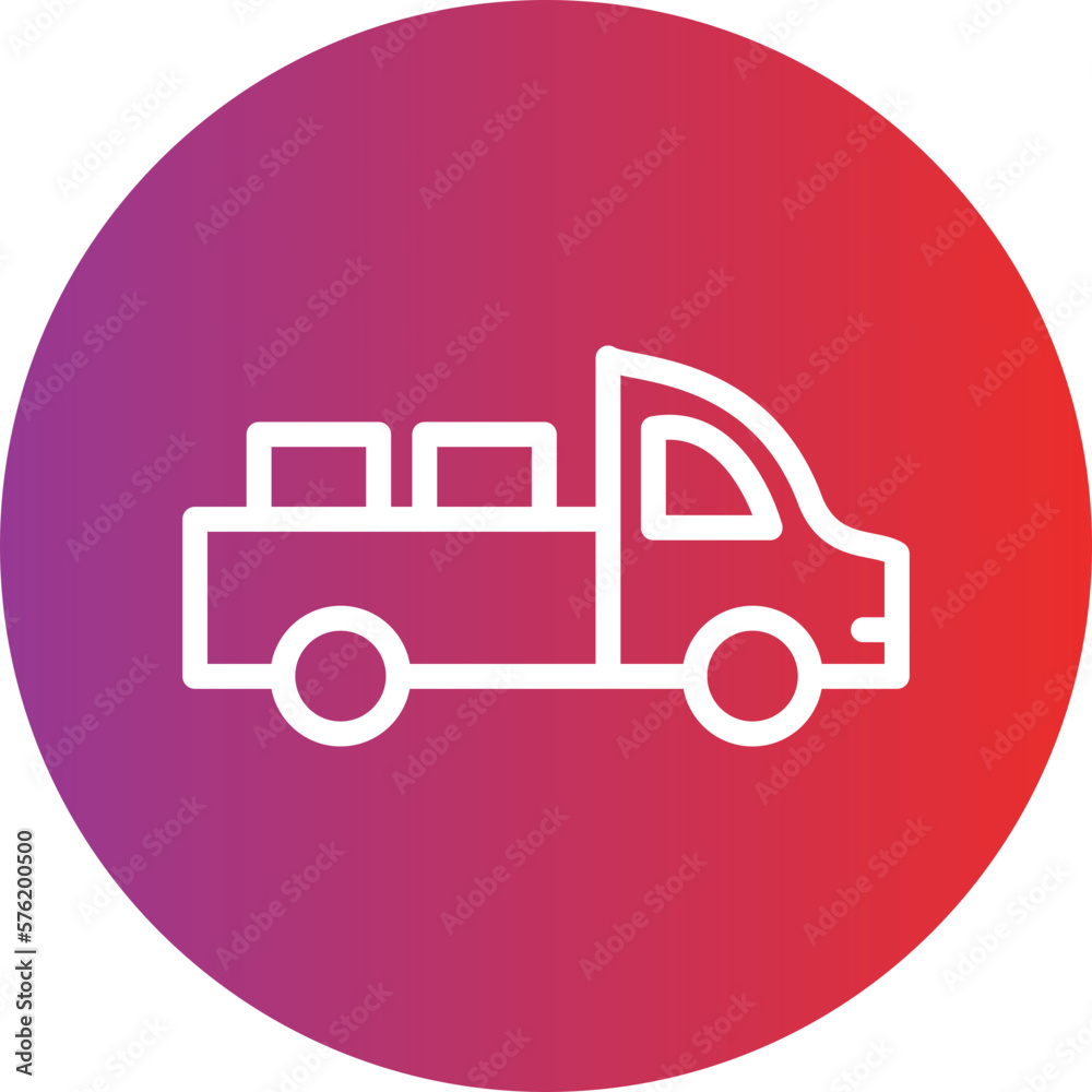 Vector Design Pickup Truck Icon Style Vector Design Pickup Truck Icon Style