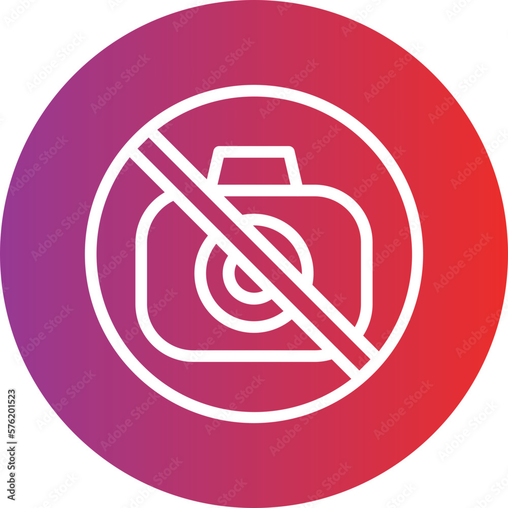 Vector Design No Camera Icon Style Vector Design No Camera Icon Style
