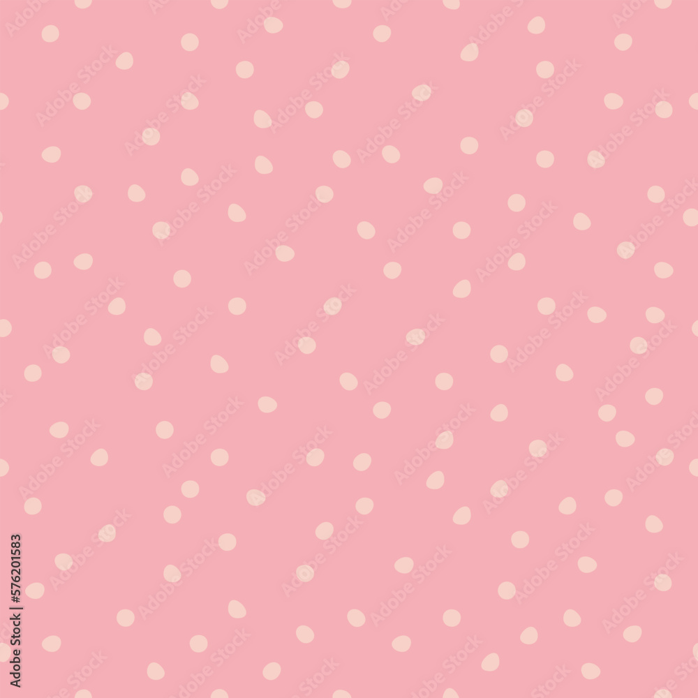 Vector pattern with peas, dots, circles, abstract stars on a pink background. For girls, kids, babies. Polka dot pattern,for printing textiles, web design, social networks.pastel ,different colors. Vector pattern with peas, dots, circles, abstract stars on a pink background. For girls, kids, babies. Polka dot pattern,for printing textiles, web design, social networks.pastel ,different colors.