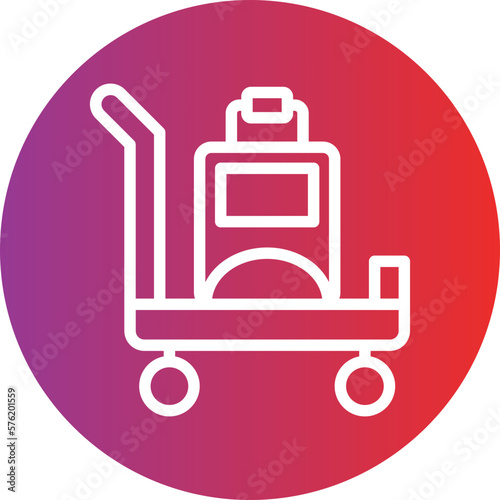 Vector Design Airport Cart Icon Style