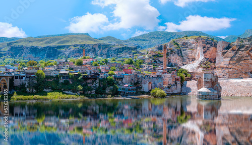 Panorama of the city of Hasankeyf in eastern Turkey - Tigris river photo