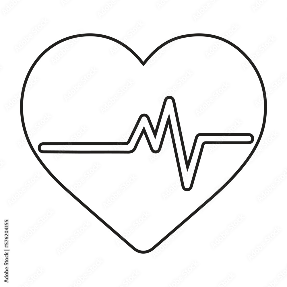 Health, heart, lifeline icon