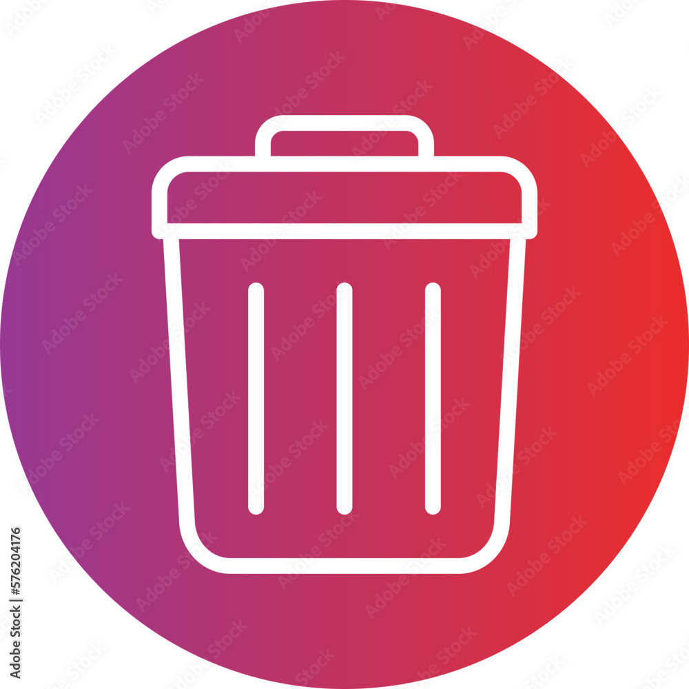 Vector Design Trash Bin Icon Style Vector Design Trash Bin Icon Style