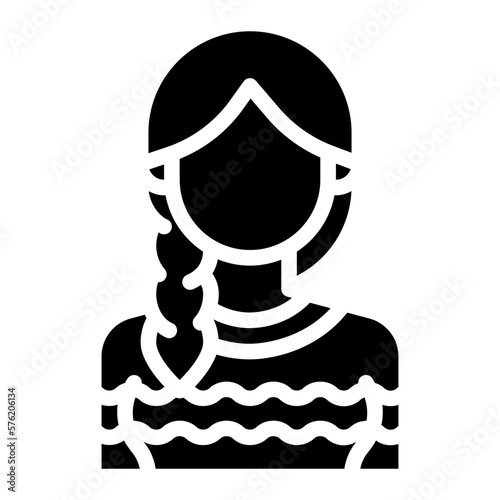 Foto avatar glyph icon