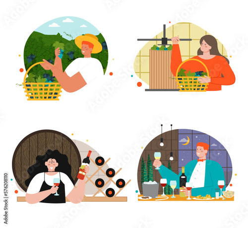 People set wine production, bottling and selling