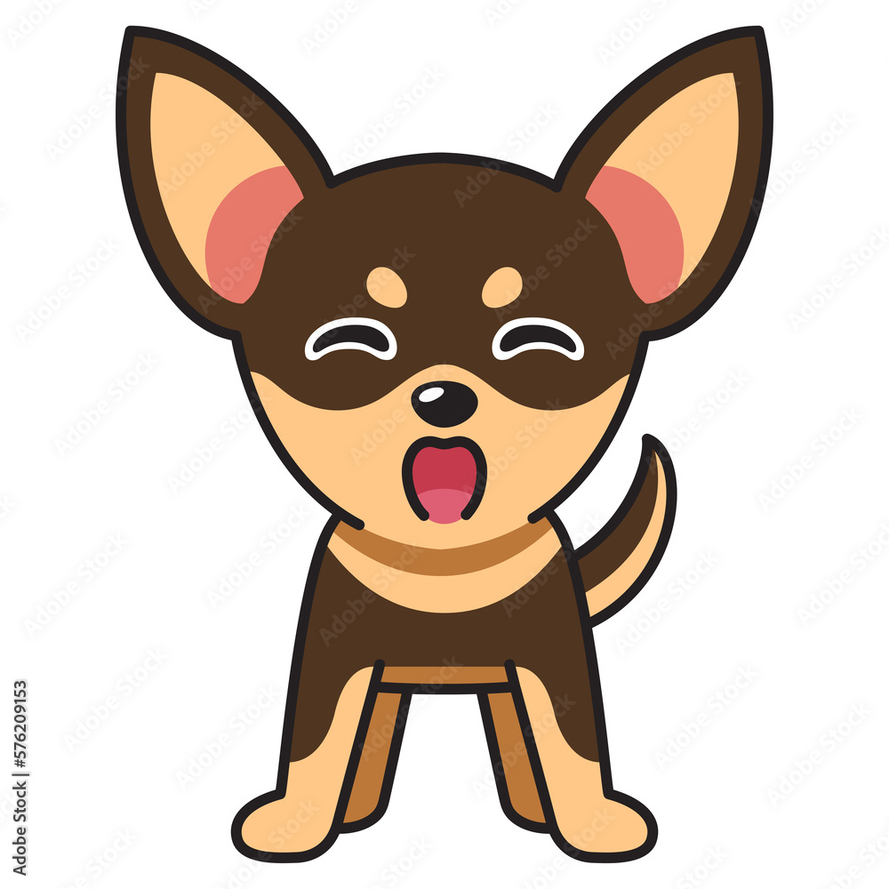 Cartoon happy chihuahua dog for design. Cartoon happy chihuahua dog for design.