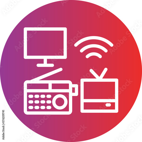 Vector Design Mass Media Icon Style