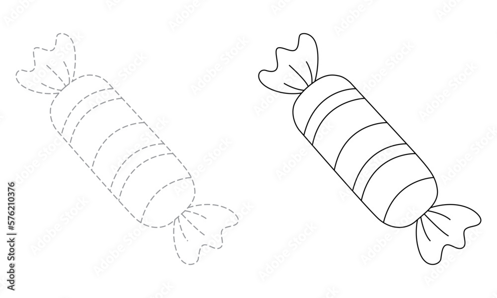 Tracing lines for toddlers. Handwriting practice sheet. Educational ...