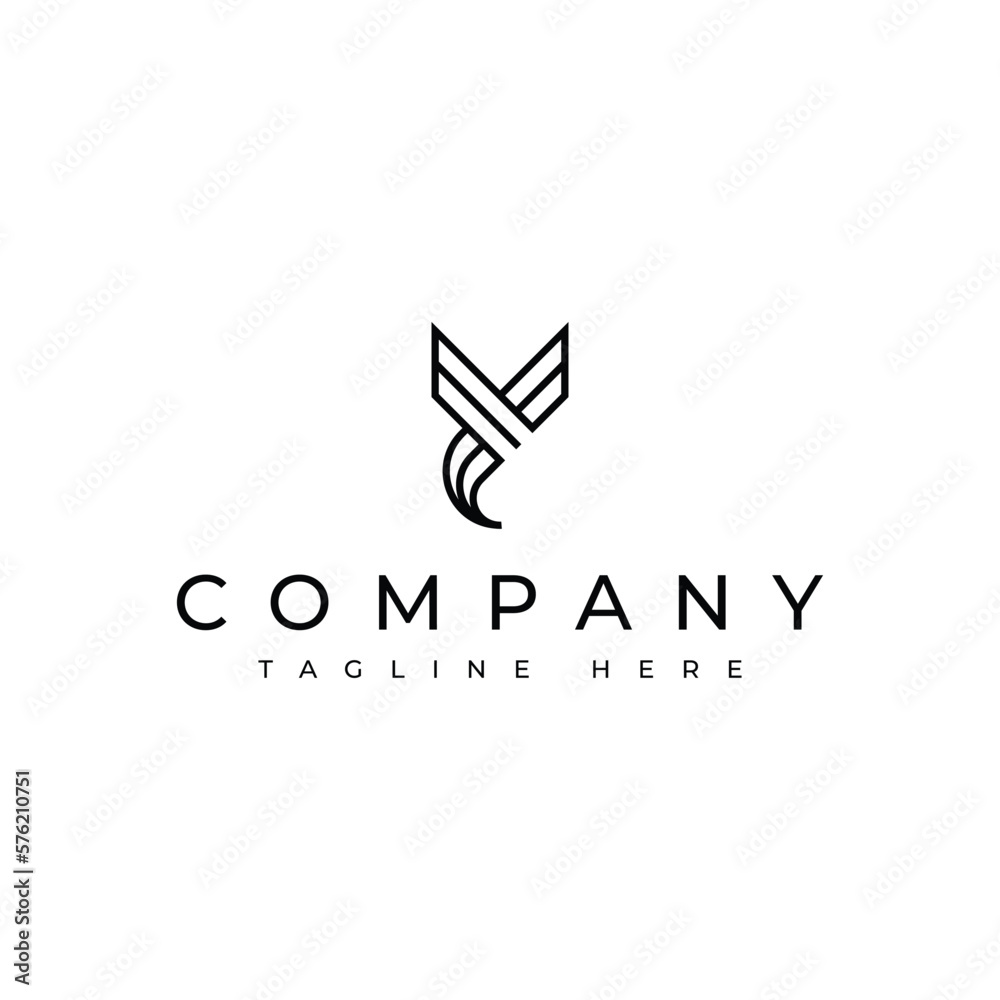 modern letter Y logo design modern letter Y logo design