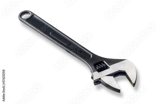 adjustable wrench or adjustable spanner tool for mechanic work © kasarp