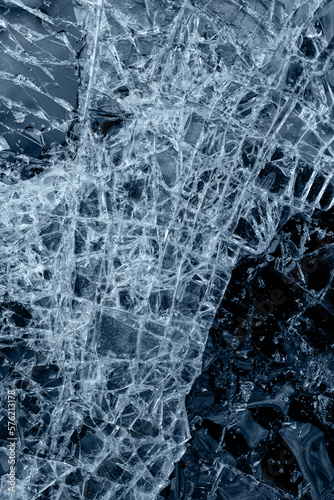 shattered glass with small shards as a background