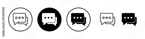 Chat icon vector illustration. speech bubble sign and symbol. comment icon. message