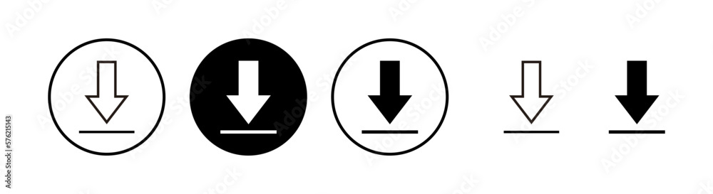 Download icon vector illustration. Download sign and symbol Download icon vector illustration. Download sign and symbol