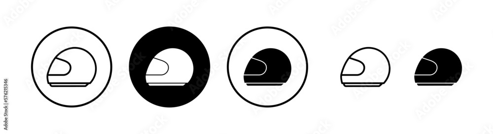 Helmet icon vector illustration. Motorcycle helmet sign and symbol. Construction helmet icon. Safety helmet