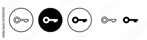 Key icon vector illustration. Key sign and symbol.