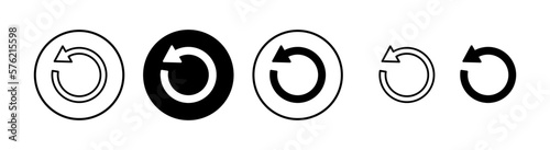 Refresh icon vector illustration. Reload sign and symbol. Update icon.