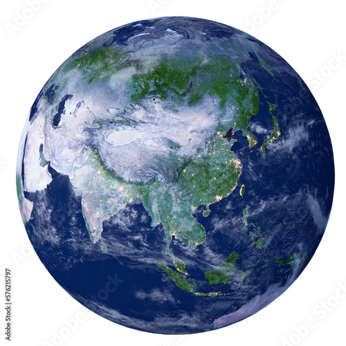 Fototapeta Naklejka Na Ścianę i Meble -  earth globe as png file transparent. Elements of this image furnished by NASA.